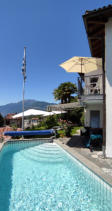 Pool, Ferien, Tessin, Relaxen am Lago Maggiore